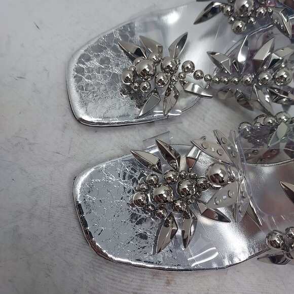 Christian Louboutin Marvel Imperious Rex Silver Jewel Sandal - Picture 10 of 13